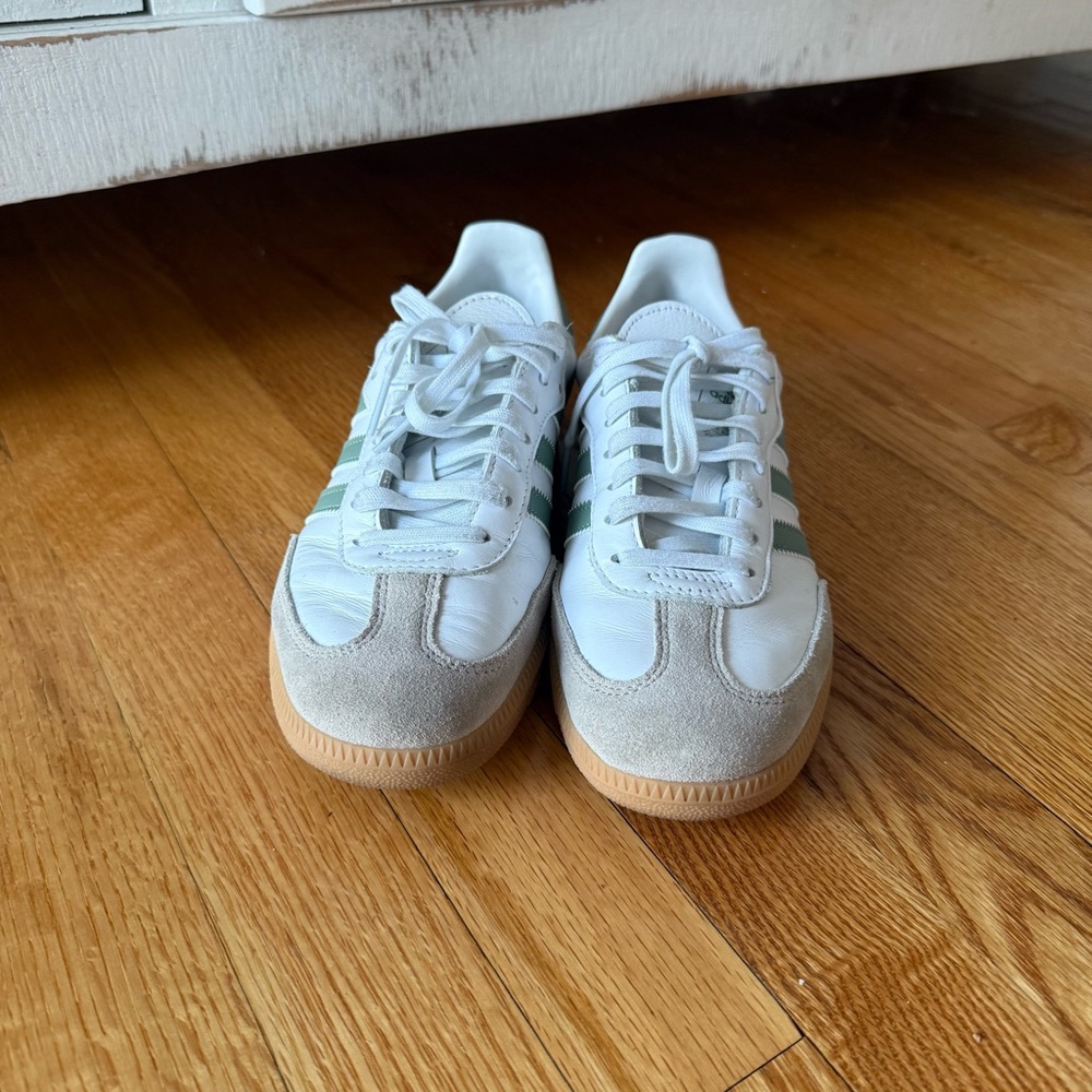 Adidas Samba White and Green - Picture 3 of 9